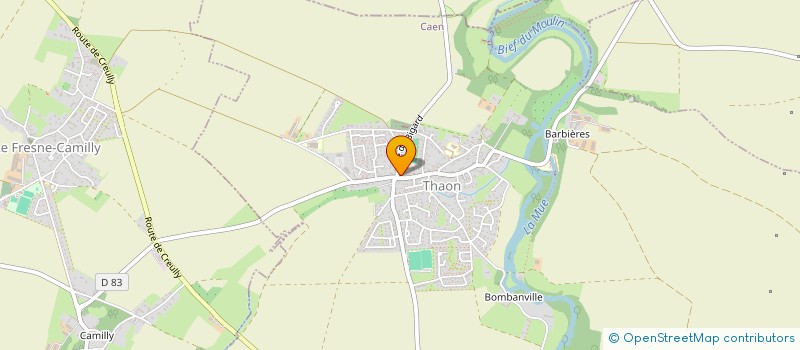 localisation de l'entreprise L.A.J.D.  THAON