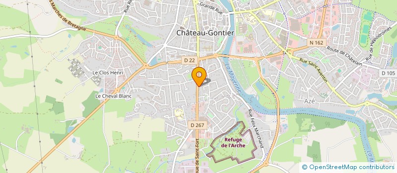 localisation de l'entreprise L.A.L.E.  CHATEAU-GONTIER-SUR-MAYENNE