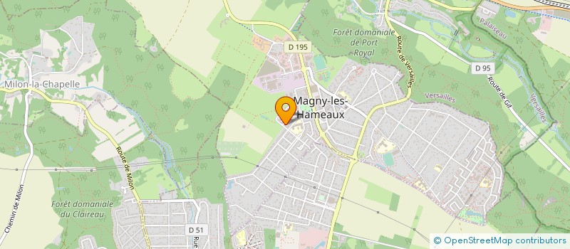 localisation de l'entreprise L.A. LOGISTIQUE à MAGNY-LES-HAMEAUX