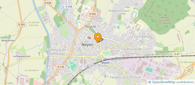 localisation de l'entreprise L.A.M.  NOYON