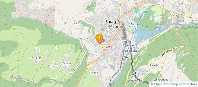 localisation de l'entreprise L.A.M. à BOURG-SAINT-MAURICE