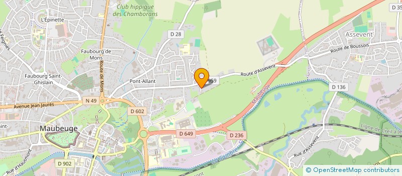 localisation de l'entreprise L.A.M  MAUBEUGE