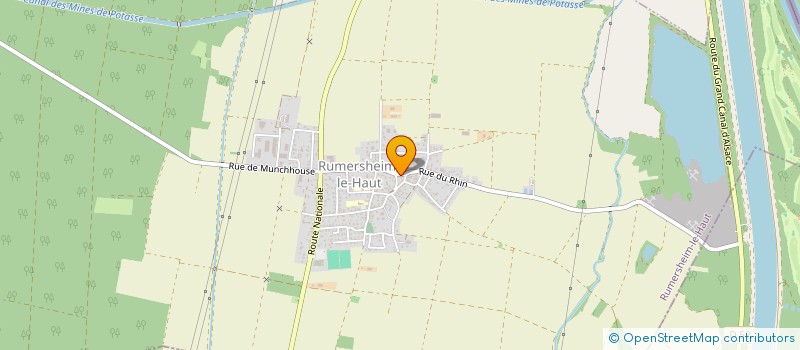localisation de l'entreprise L'A.M.E. (LES ARTS MEDITATIFS ET ENERGETIQUES) DU RHIN  RUMERSHEIM-LE-HAUT