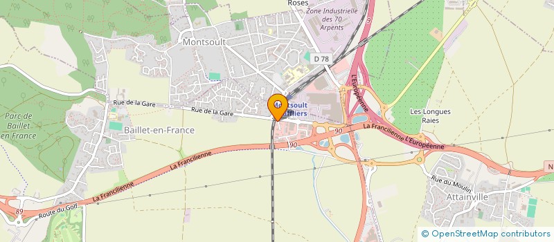 localisation de l'entreprise L.A.M.H. IMMOBILIER  BAILLET-EN-FRANCE