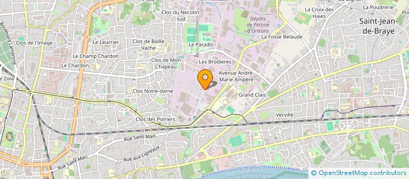 localisation de l'entreprise L.A.M.I. INDUSTRIE  SAINT-JEAN-DE-BRAYE