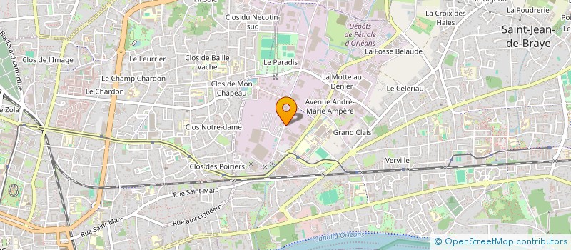 localisation de l'entreprise L.A.M.I. PLANT à SAINT-JEAN-DE-BRAYE