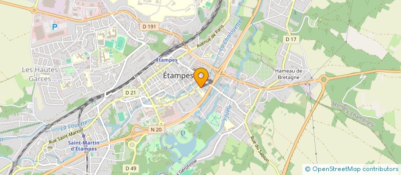 localisation de l'entreprise L A M S A à ETAMPES