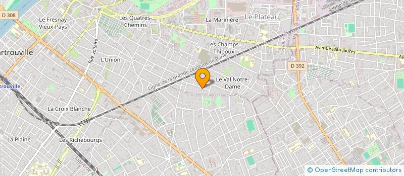 localisation de l'entreprise L.A. MACONNERIE à SARTROUVILLE