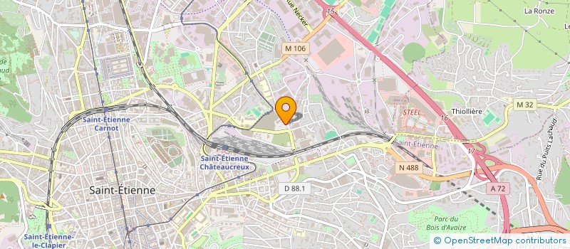 localisation de l'entreprise L'A MIE FOURCHETTE  SAINT-ETIENNE