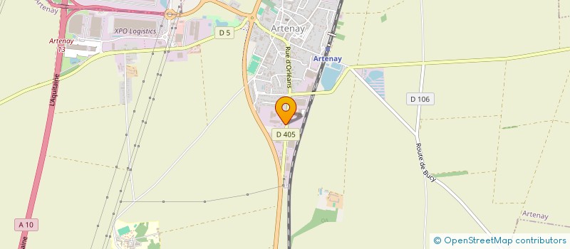 localisation de l'entreprise L.A.N. à ARTENAY