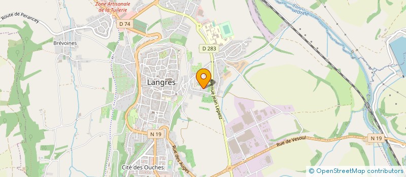 localisation de l'entreprise L A P PRECISION à LANGRES