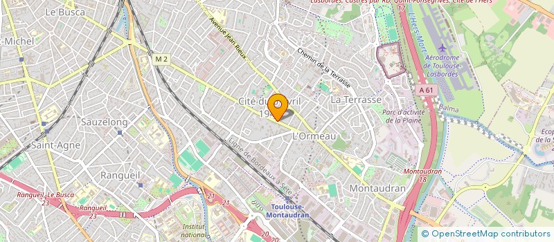 localisation de l'entreprise L.A. PHARMACIE DE L'ORMEAU à TOULOUSE