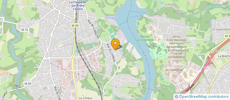 localisation de l'entreprise L.A. PROD à LA CHAPELLE-SUR-ERDRE