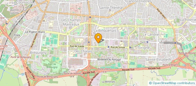 localisation de l'entreprise L'A R B R E L'ATELIER RESSOURCE ET BIEN ETRE PAR LA RELAXATION ET L'EQUILIBRE à RENNES