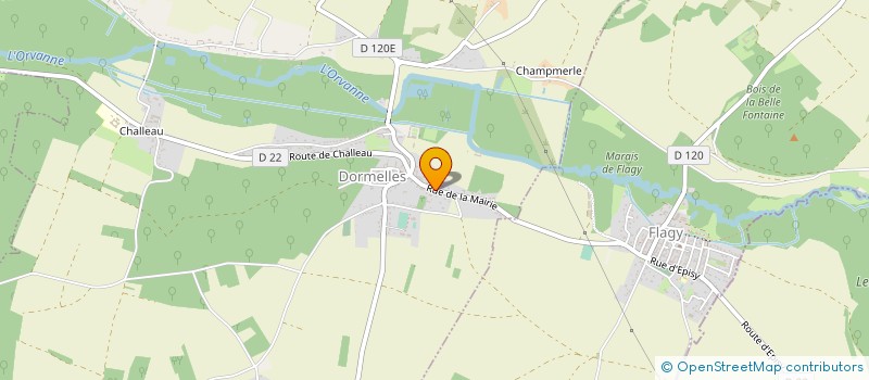 localisation de l'entreprise L.A.R.C.  DORMELLES