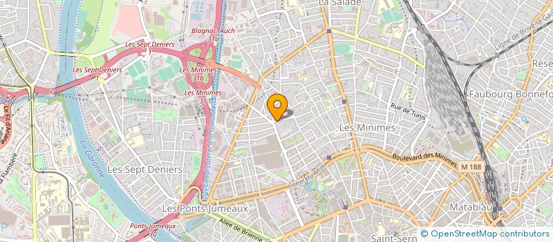 localisation de l'entreprise L'A.R.C.H.ASSOCIATION REGIONALE DU CHEVAL ET DU HANDICAP SPORT LOISIR ET AIDE A LA PERSONNE à TOULOUSE