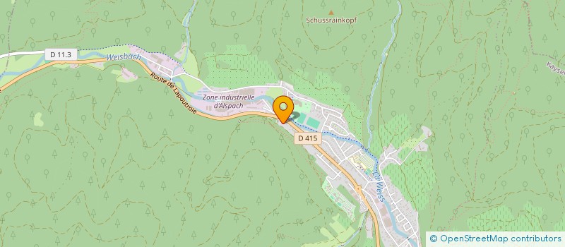 localisation de l'entreprise L.A.R.G. HUSSHERR  KAYSERSBERG VIGNOBLE