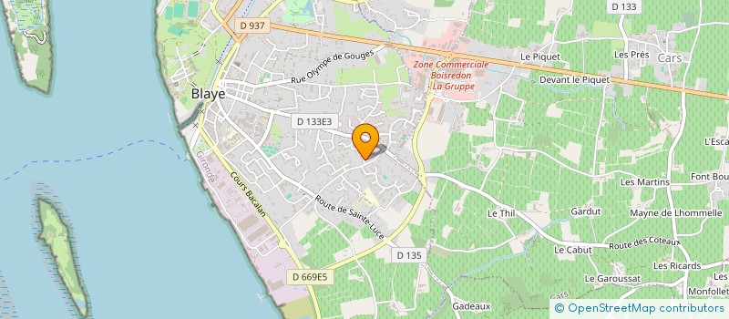 localisation de l'entreprise L  & A RENOVATION  BLAYE