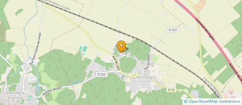 localisation de l'entreprise L & A ROBERT  MONTAIGU