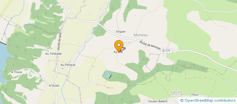 localisation de l'entreprise L.A.S  MONTIES