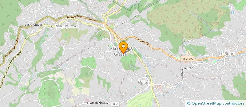 localisation de l'entreprise L.A.S.  CHATEAUNEUF-GRASSE