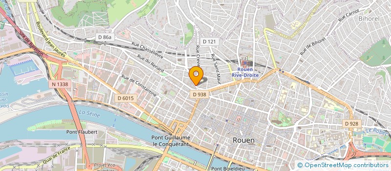 localisation de l'entreprise L.A.S à ROUEN