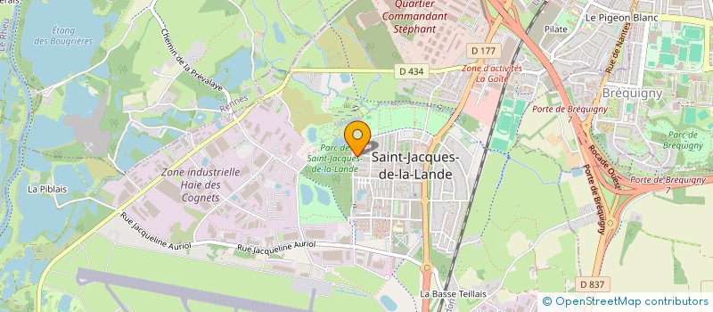 localisation de l'entreprise L.A.S. à SAINT-JACQUES-DE-LA-LANDE