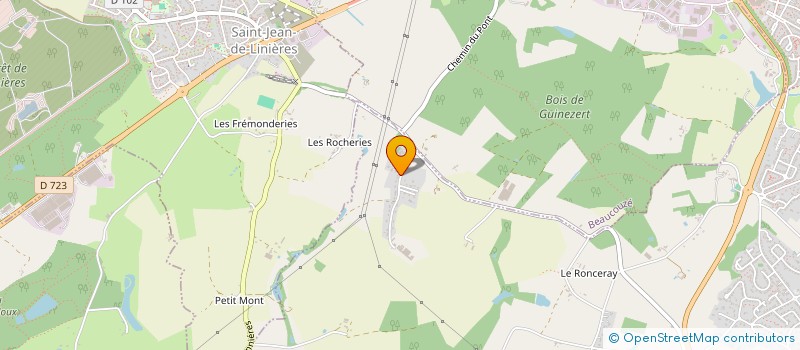 localisation de l'entreprise L.A.S.  BOUCHEMAINE