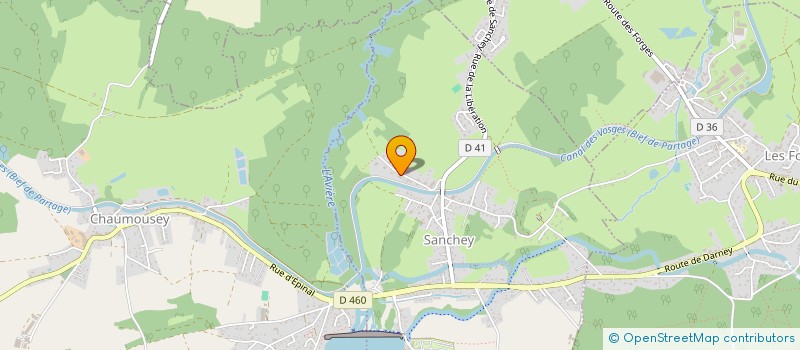 localisation de l'entreprise L.A.S  SANCHEY