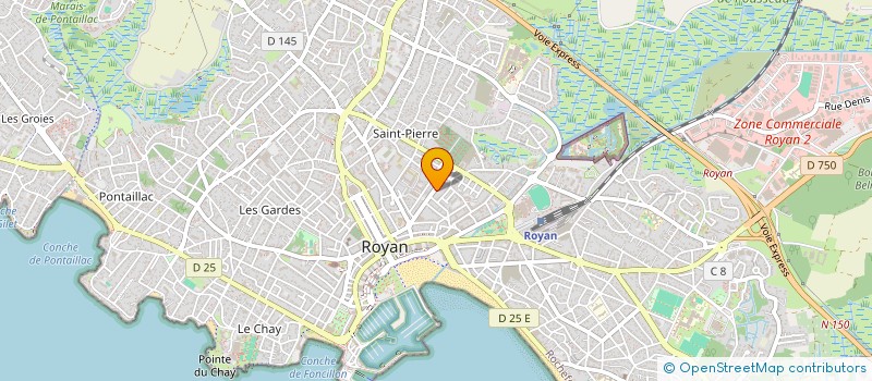 localisation de l'entreprise L'A.S.C.E. ROYANNAISE  ROYAN