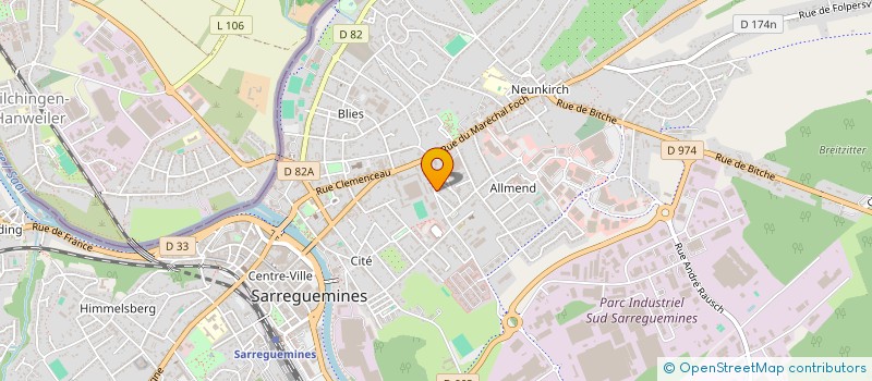 localisation de l'entreprise L.A.S TAXIS TRANSPORTS à SARREGUEMINES