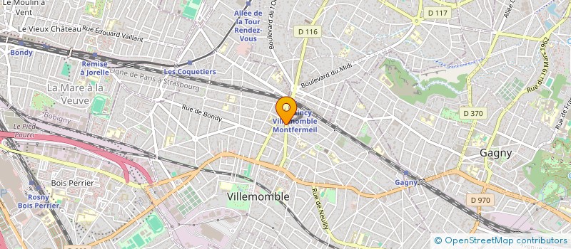 localisation de l'entreprise L.A. SERRES VISION à VILLEMOMBLE
