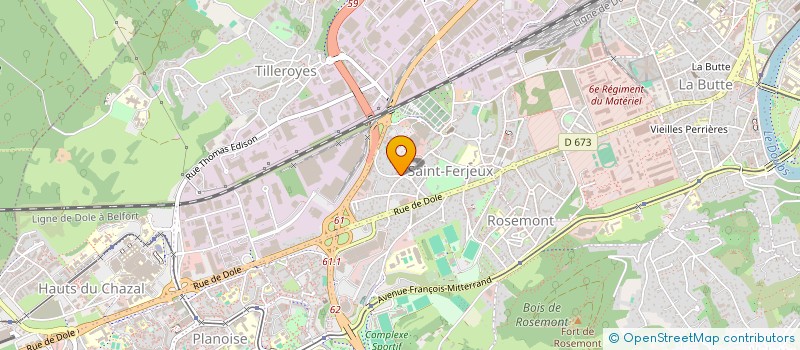 localisation de l'entreprise L.A.T.S. PRECISION à BESANCON