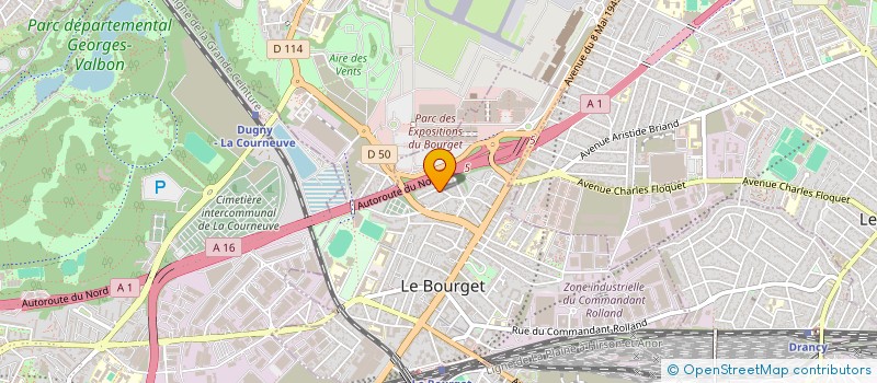 localisation de l'entreprise L A TRANSPORT à LE BOURGET