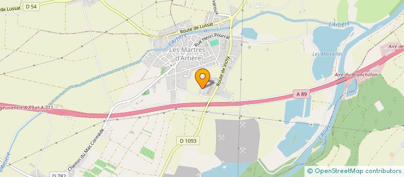 localisation de l'entreprise L A V IMMO  LES MARTRES-D'ARTIERE