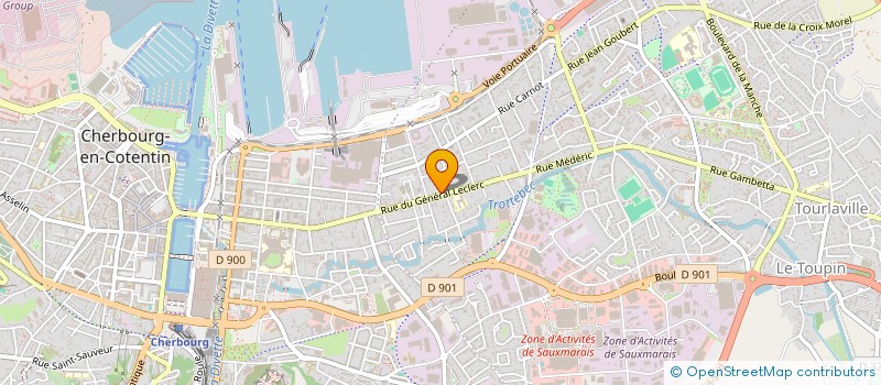 localisation de l'entreprise L&A VERRERIE  CHERBOURG-EN-COTENTIN