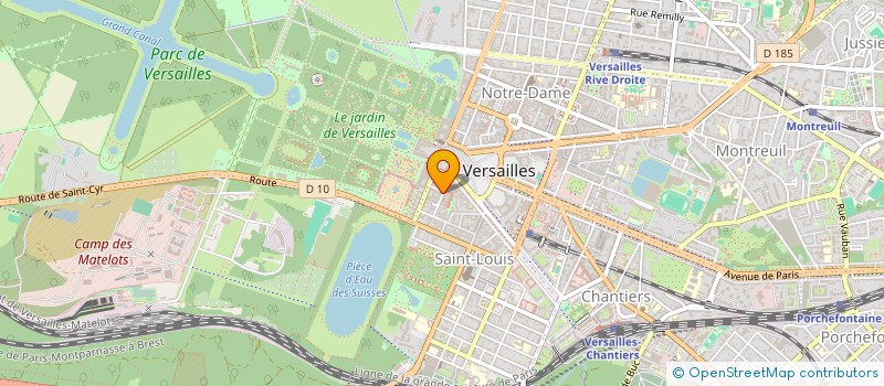 localisation de l'entreprise L.A. VERSAILLES à VERSAILLES