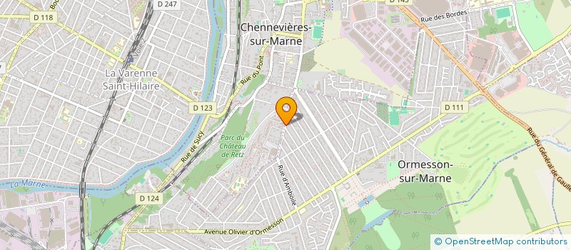 localisation de l'entreprise L-A3C  CHENNEVIERES-SUR-MARNE