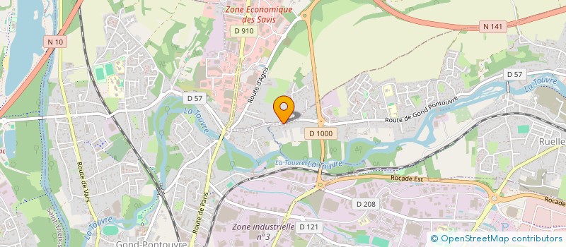 localisation de l'entreprise L'AB6 à RUELLE-SUR-TOUVRE