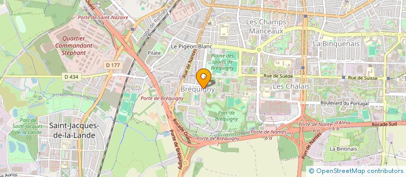 localisation de l'entreprise L'ABASE (ASSOCIATION BREQ AVENIR SUP' ECO-GESTION) à RENNES
