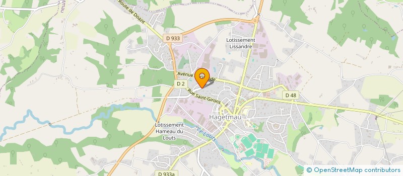 localisation de l'entreprise L'ABATTOIR DES LANDES  HAGETMAU