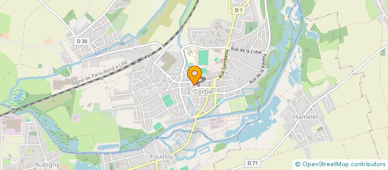 localisation de l'entreprise L'ABBATIALE à CORBIE