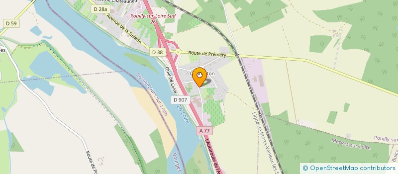 localisation de l'entreprise L'ABBATIALE DU TRONCHET à POUILLY SUR LOIRE