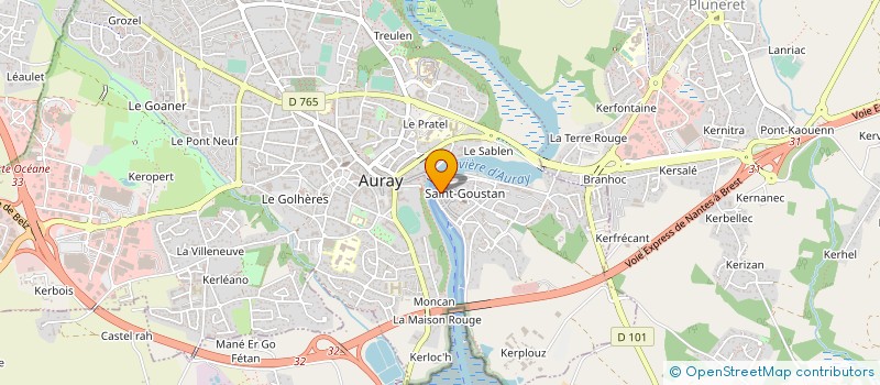 localisation de l'entreprise L'ABBAYE à AURAY