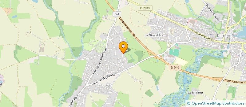 localisation de l'entreprise L'ABBAYE  TALMONT-SAINT-HILAIRE