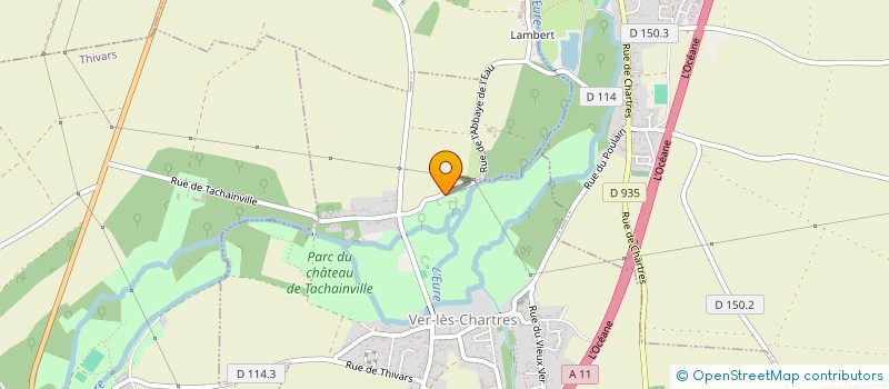 localisation de l'entreprise L'ABBAYE DE L'EAU II à VER-LES-CHARTRES