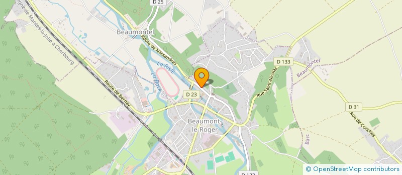 localisation de l'entreprise L'ABBAYE DU PRIEURE  BEAUMONT-LE-ROGER