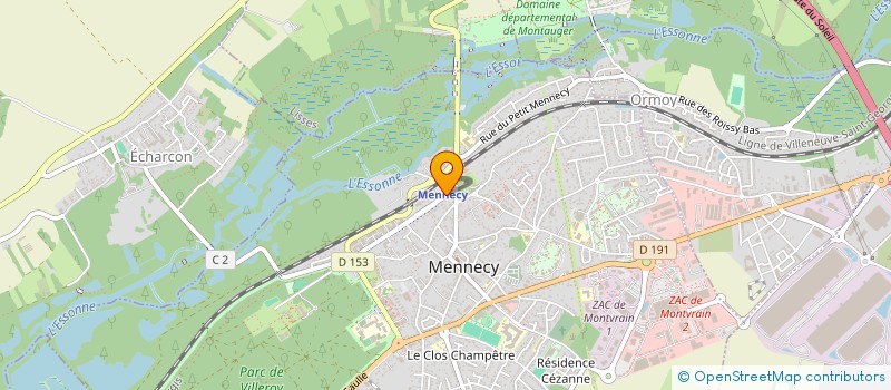localisation de l'entreprise L'ABBONDANZA  MENNECY