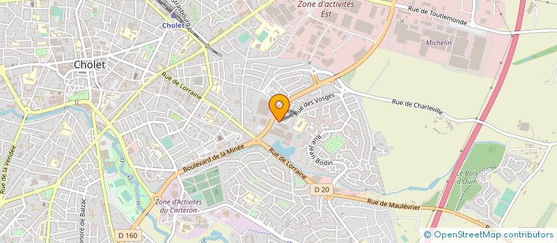 localisation de l'entreprise L ABEILLE à CHOLET