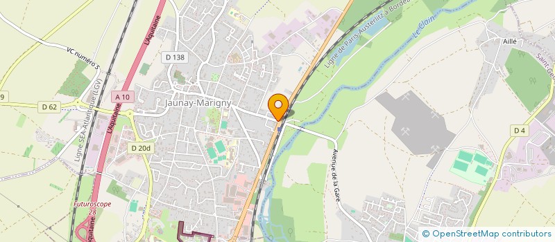 localisation de l'entreprise L'ABEILLE  JAUNAY-MARIGNY